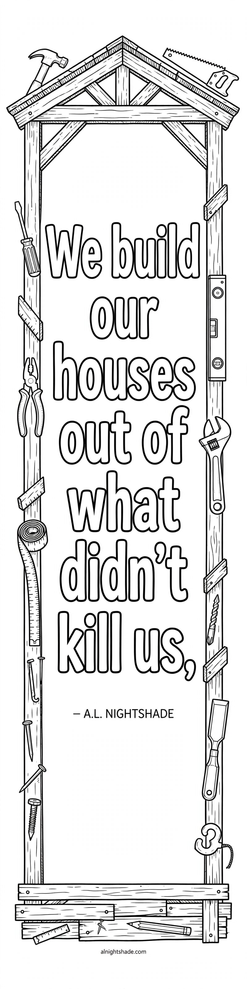 A.L. Nightshade Poem Bookmarks – Printable Set