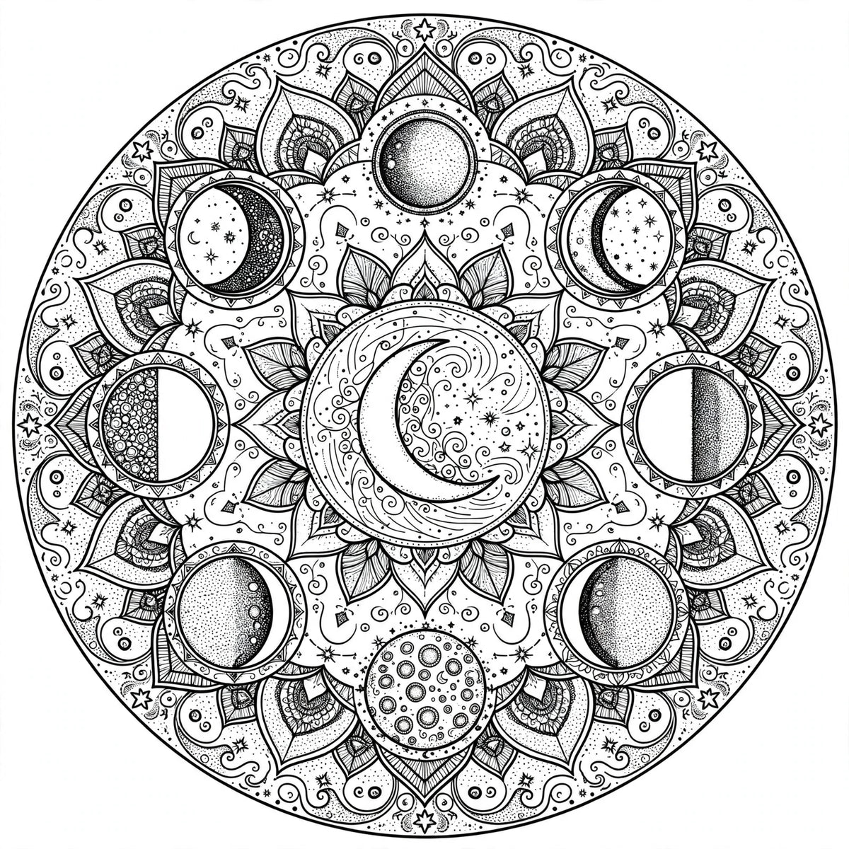 Mandala Coloring Pages Vol. 2 — Printable Digital Download